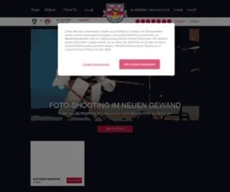 Redbulls.com(EC Red Bull Salzburg) Screenshot