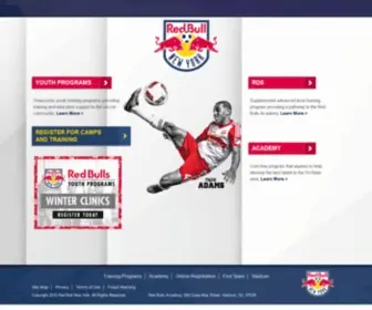 Redbullsacademy.com(New York Red Bulls) Screenshot