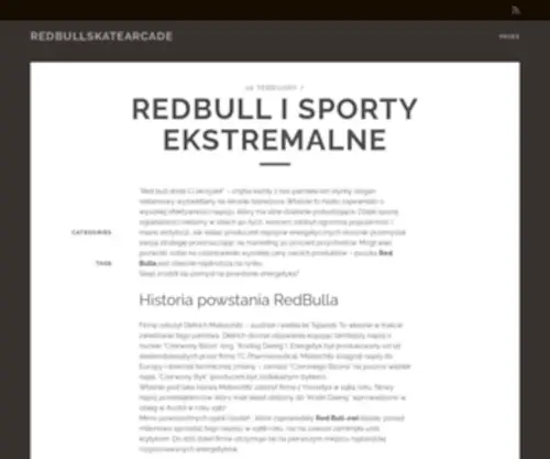 Redbullskatearcade.pl(Red Bull Skate Arcade) Screenshot
