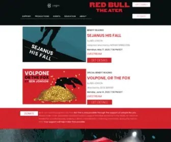 Redbulltheater.com(Red Bull Theater) Screenshot