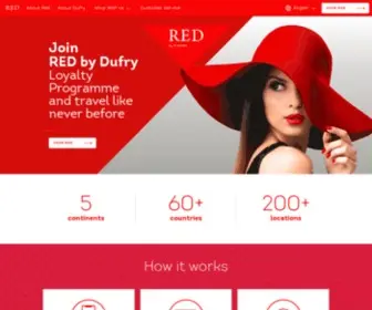 Redbydufry.com(Red by dufry loyalty program) Screenshot