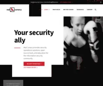 Redcanary.com(Red Canary pioneered managed detection and response (MDR)) Screenshot