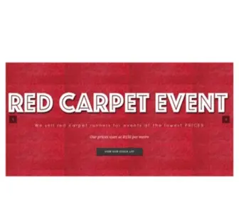 Redcarpetevent.co.za(Red carpet runners for sale in johannesburg) Screenshot