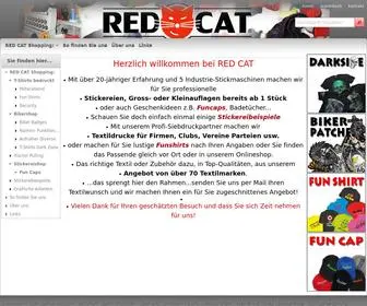 Redcat.ch(Stickerei, Textildrucke, Textilien, Aufnäher, Bikerbadges, Funartikel) Screenshot