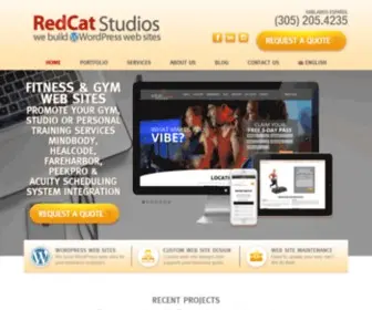 Redcatstudios.net(WordPress Affordable Web Site Design & Shopping Carts Miami Developer) Screenshot