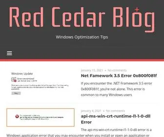 Redcedarwebsites.com(Windows Optimization Tips) Screenshot