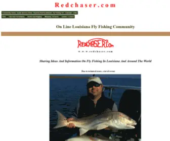 Redchaser.com(Web Community of Louisiana Fly Fishing) Screenshot