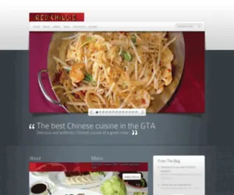 Redchillieoakville.com(Red Chillie Chinese Restaurant Oakville) Screenshot