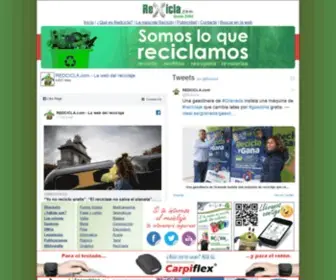 Redcicla.com(La web del reciclaje) Screenshot