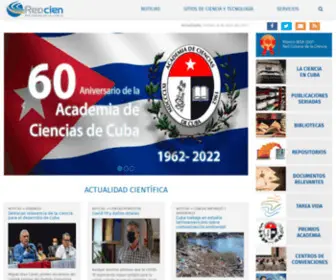 Redciencia.cu(Portal de la Red Cubana de la Ciencia. Ciencia y Tecnología en Cuba) Screenshot