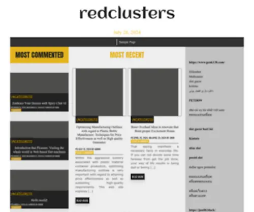 Redclusters.com(Redclusters) Screenshot