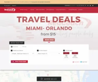 Redcoachusa.com(First class comfort you can afford) Screenshot