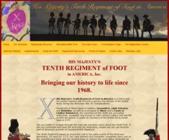 Redcoat.org(HM 10th Foot in America) Screenshot