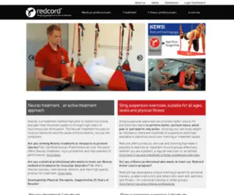 Redcord.com(Helping people to a life in motion) Screenshot