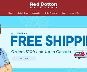 Redcottonuniforms.com(Red cotton) Screenshot