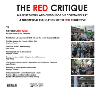 Redcritique.org(THE RED CRITIQUE) Screenshot