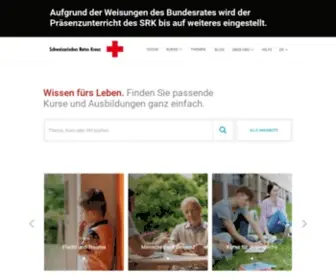 Redcross-Edu.ch(Und Ausbildungsangebote des Schweizerischen Roten Kreuzes) Screenshot