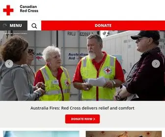 Redcross.ca(Helping To Strengthen Resiliency) Screenshot