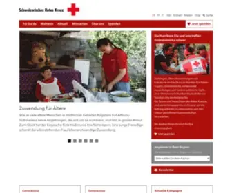 Redcross.ch(Schweizerisches Rotes Kreuz) Screenshot