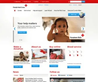 Redcross.fi(Red Cross) Screenshot