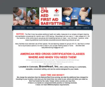 Redcrosstrainingclasses.org(Colorado) Screenshot