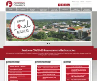 Reddeerchamber.com(Red Deer & District Chamber of Commerce) Screenshot