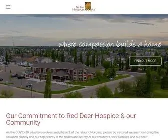 Reddeerhospice.com(Red Deer Hospice Society) Screenshot