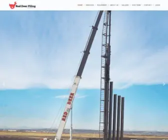 Reddeerpiling.com(Red Deer Piling) Screenshot