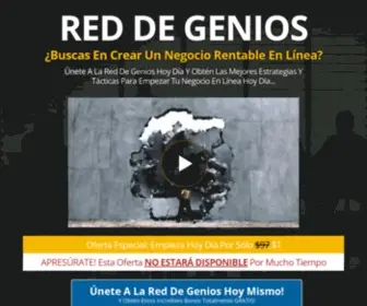 Reddegenios.com(Red de genios) Screenshot