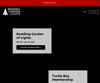 Reddinggardenoflights.org(Redding Garden of Lights at Turtle Bay) Screenshot