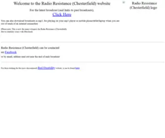 Reddisability.org(Radio Resistance (Chesterfield)) Screenshot