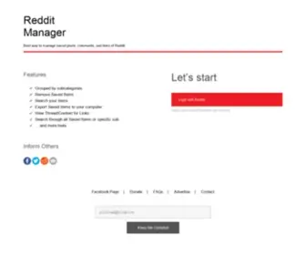Redditmanager.com(Redditmanager) Screenshot