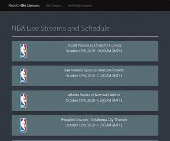 Redditnbastreams.net(NBA Streams 100 Lakers) Screenshot