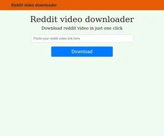 Redditvideodownloader.com(Reddit video downloader) Screenshot