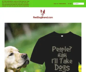 Reddogbrand.com(Dog Themed Apparel) Screenshot