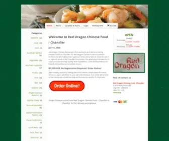 Reddragonchandler.com(Order Chinese online from Red Dragon Chinese Food) Screenshot