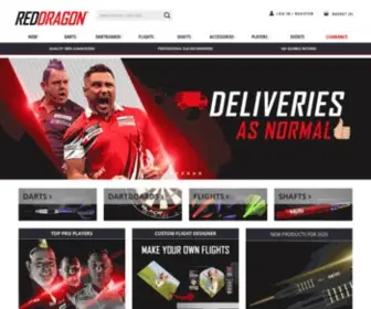 Reddragondarts.com(Darts, Flights, Dartboards & Darts Accessories) Screenshot