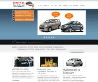 Reddycarrentals.com(Hyderabad Car Travels) Screenshot