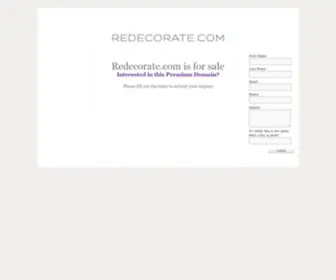 Redecorate.com(Domain brokers) Screenshot