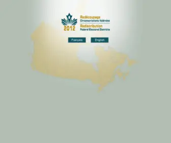Redecoupage-Federal-Redistribution.ca(Redécoupage Circonscriptions fédérales 2012) Screenshot