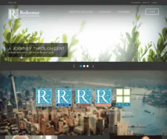 Redeemer.com(A Family of Churches and Ministries for the Good of the City) Screenshot