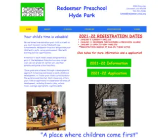 Redeemerpreschoolhydepark.com(Redeemer Preschool) Screenshot