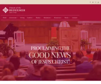 Redeemertwincities.org(Church of the Redeemer) Screenshot