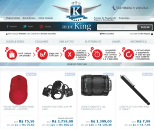 Redeking.com.br(Rede King) Screenshot