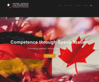 Redekopimmigrationlaw.com(Sievers-Redekop Canada Immigration Law) Screenshot