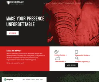 Redelephantdigital.com(Indiana Web Design & Digital Marketing Agency) Screenshot