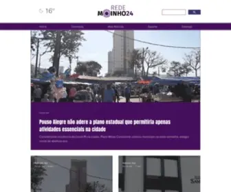 Redemoinho24.com(Rede Moinho 24 • Notícias de Pouso Alegre e região) Screenshot