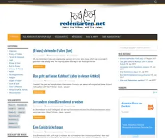 Redensarten.net(Redensarten und Redewendungen) Screenshot