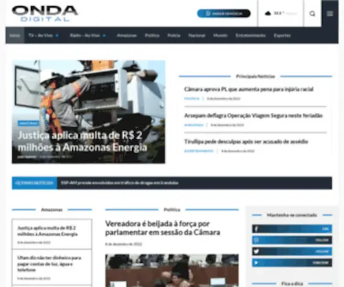 Redeondadigital.com.br(Redeondadigital) Screenshot