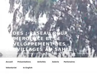 Redes-Ecovillages.org(Réseau pour l'Emergence et le Développement des Ecovillages au Sahel) Screenshot